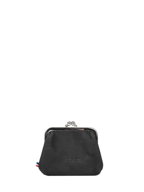 Portemonnee Etincelle Nubuck Leder Etrier Zwart etincelle nubuck EETN654